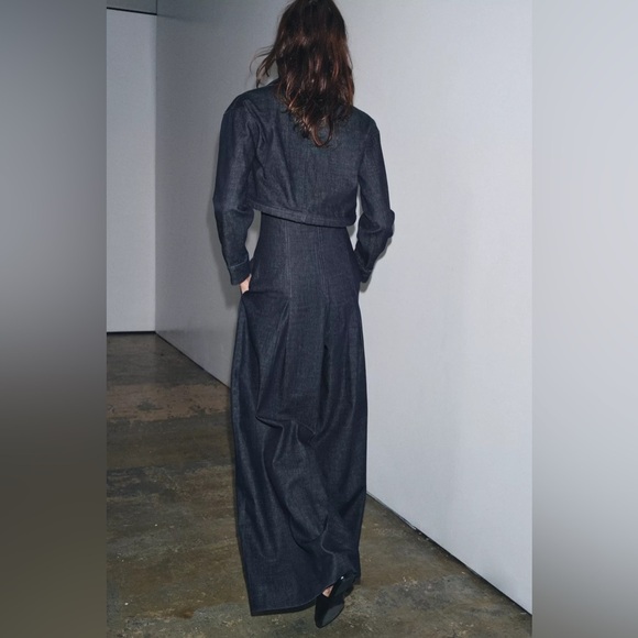 ZARA WOMAN COLLECTION DENIM BOLERO JACKET - Picture 4 of 14